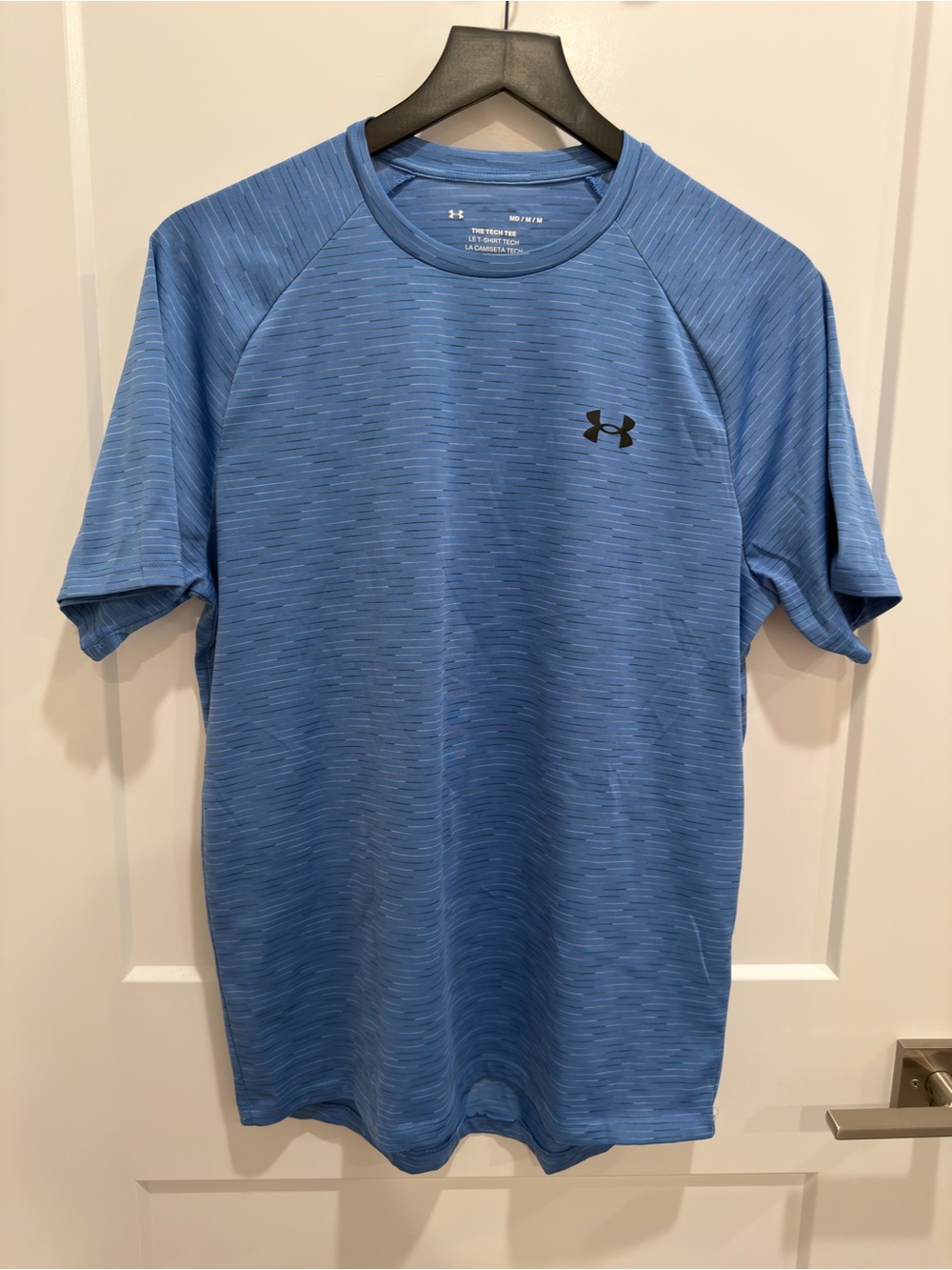 Under Armour Light Blue Heathered Performance Tee - Short Sleeve